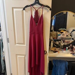 Charlotte Russe Wine High Low Dress